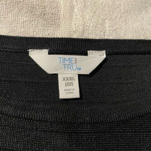 Time and tru black long sleeve shirt